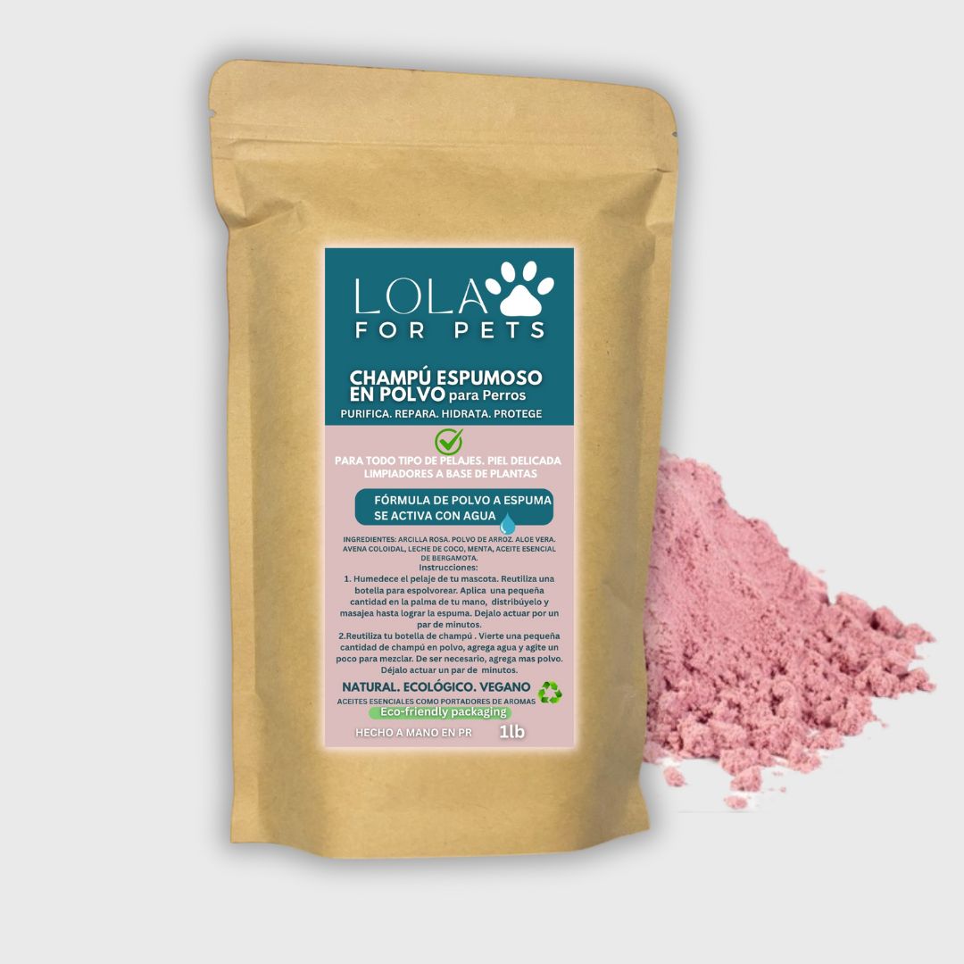 Foaming Shampoo Powder for Dogs (1 lb)
